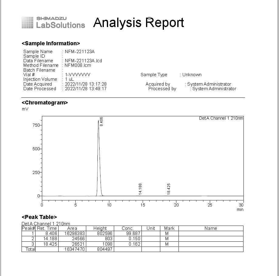 Miniatura 7 de Akersunder Nefiracetam en polvo, pureza 99+%, 1.76 oz