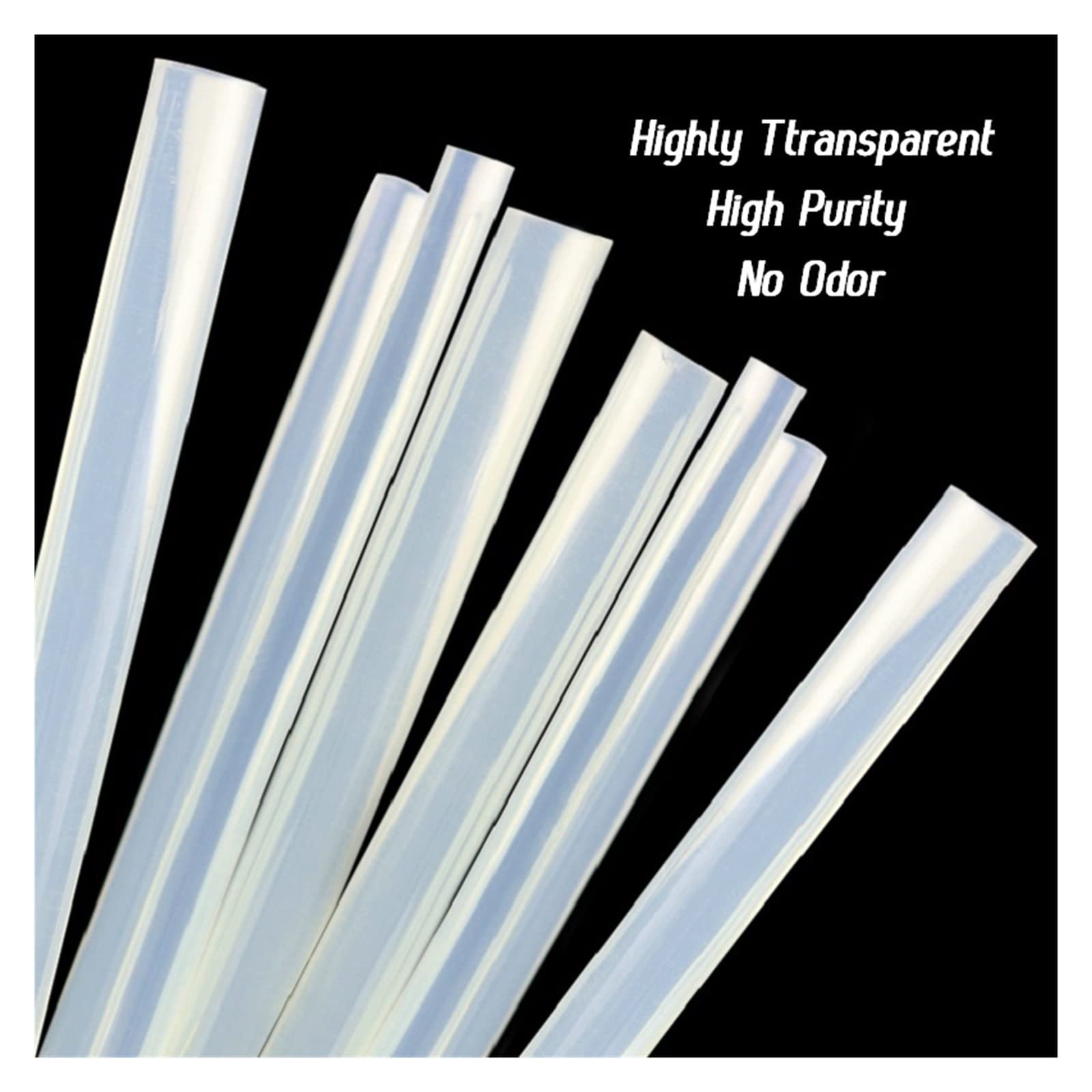Bâtons de Colle Chaude, Lot de 30 tiges adhésives translucides de 7 ou 11 mm for Albums d'artisanat, à Forte viscosité(300mm,11mm)