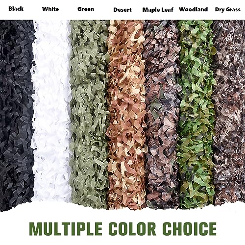 FLYEGO Camo Netting Camouflage Netting, Camo Net Bulk Roll Camouflage Mesh Nets for Hunting Blind Deer Stand Military Party Decorations Sunshade Shooting (4.9ft*32.8ft/1.5m*10m, Dark Green) by FLYEGO - Image 7