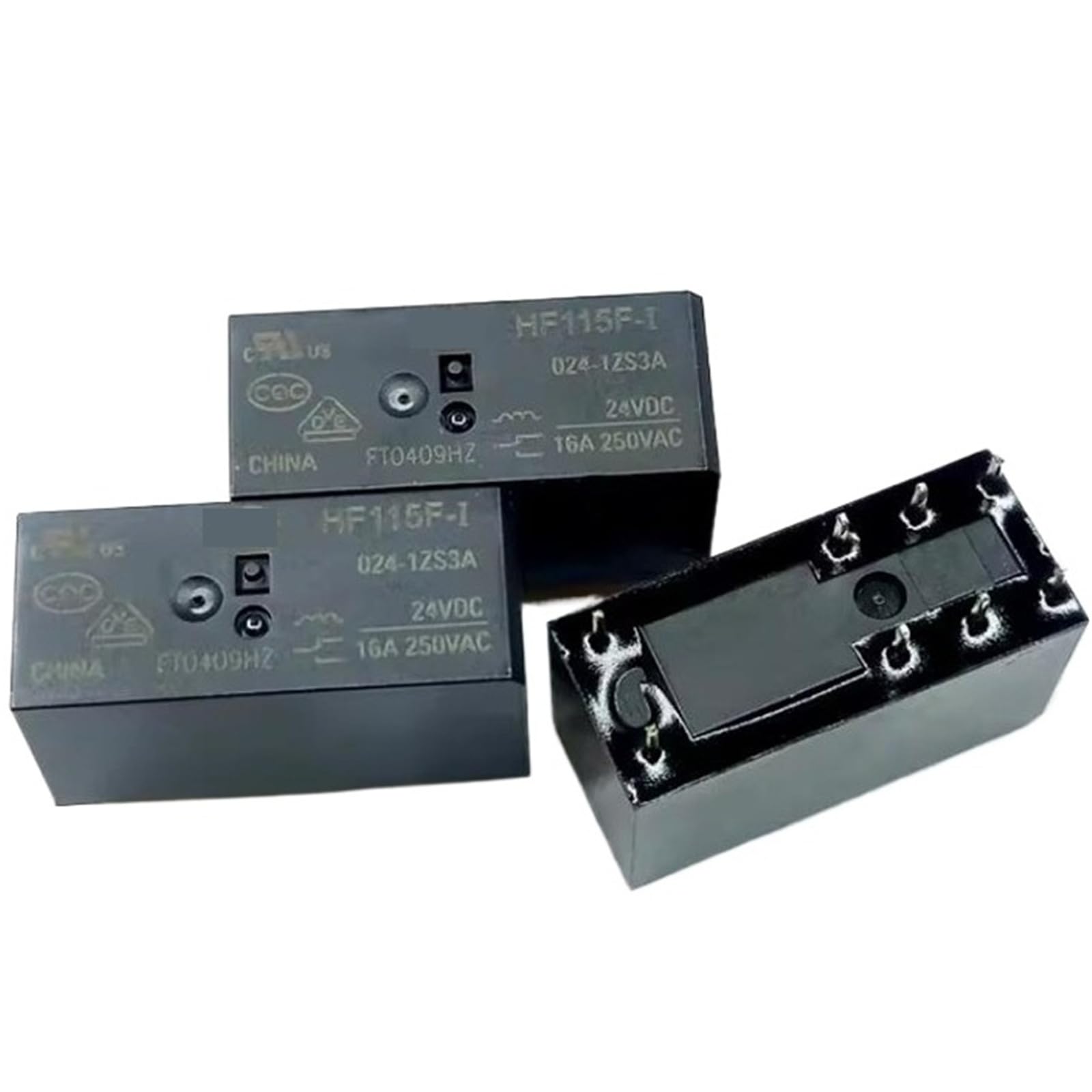 Relais HF115F-I 024-1ZS3A 24V CC 16A 8 broches pour circuit imprimé