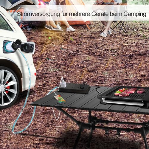 GUWIEYG V2L Adapter Kompatibel mit Smart, 10A 220V Fahrzeug-Ladeadapter, Passend für Smart #1,#3, Typ 2-Entlader