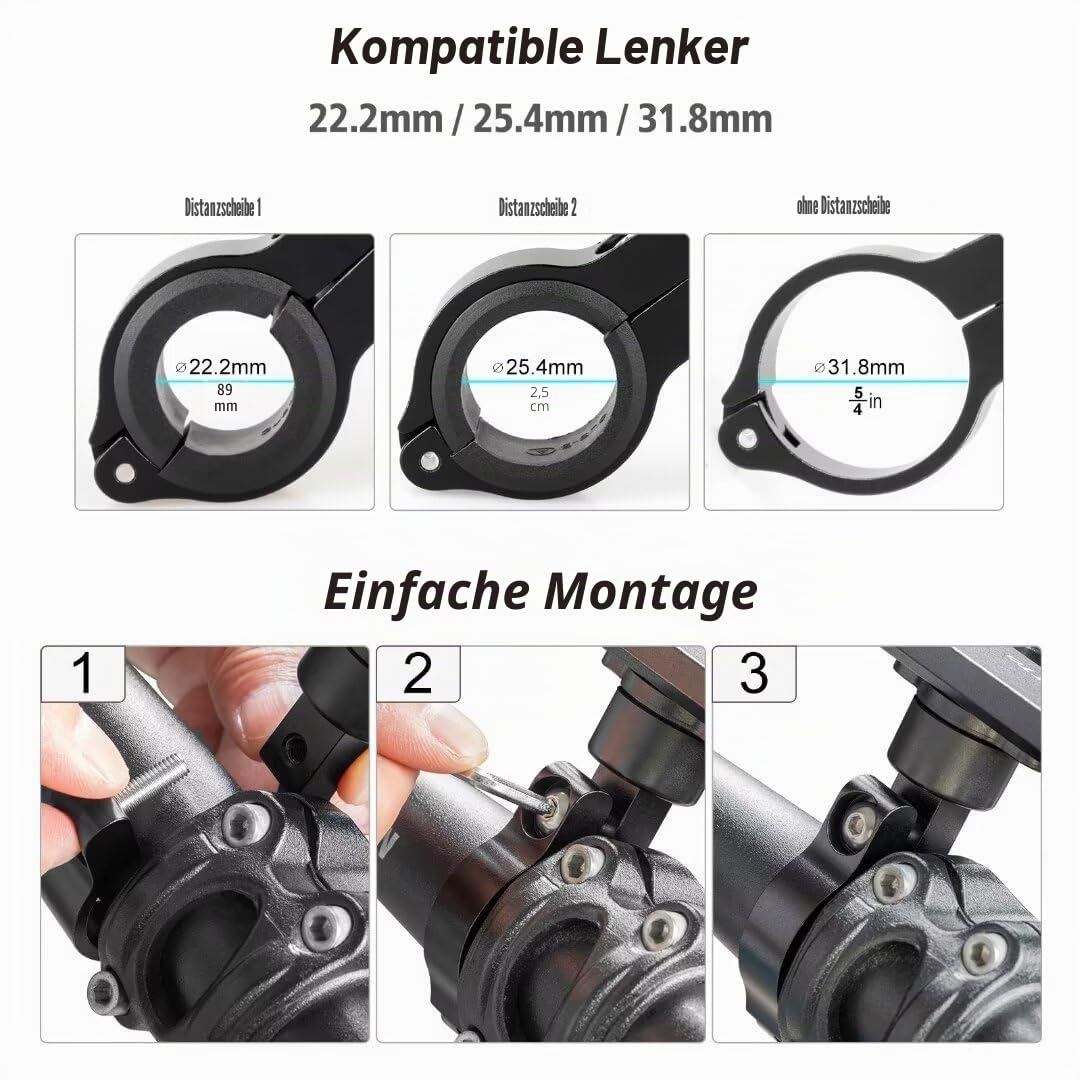 rotto handyhalterung fahrrad Mobile Phone Holder Bicycle Phone Holder Aluminium with 360° Rotation Sports & Outdoors Varianten:Papierschnittmuster METAL GEAR KEY SET Weihnachten Baby bis 1 Jahr