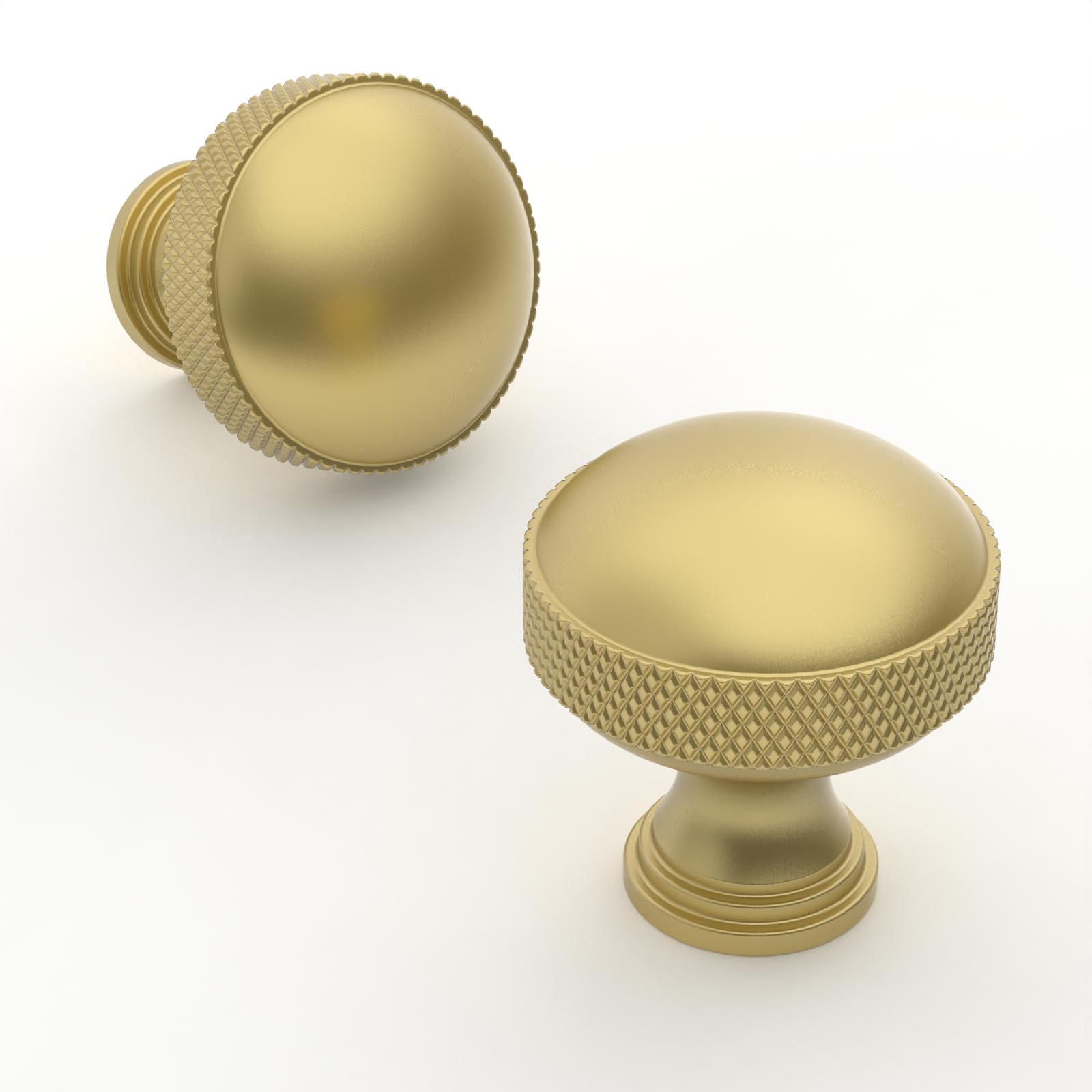 Talentedeco 10 Pack Brushed Gold Kitchen Cabinet Knobs Cabinet Pulls Drawer Knobs Cabinet Hardware Zinc Knobs for Drawers — image 1
