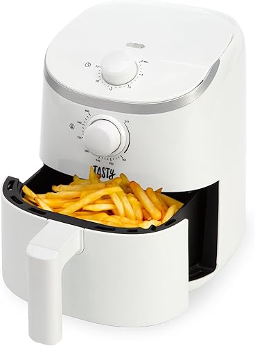 Freidora de Aire Personal Tasty, Comidas Más Saludables en Minutos, Control de Temperatura Ajustable hasta 400F, Diseño Fácil de Usar, Cesta y