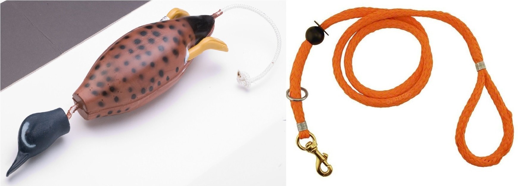 Bluewing Teal Dog Training Dummy And Pro6 5-in-1 Leash By Dokken T100/RLX100