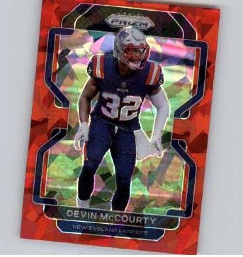 2021 Panini Prizm Prizm Red Ice #100 Devin McCourty New England Patriots NFL Football Trading Card