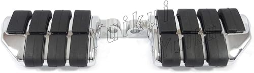 Cromado o negro motocicleta Premium universal trasero pie clavija para pasajero con adaptadores de montaje macho para Honda VTX 1300 CRST