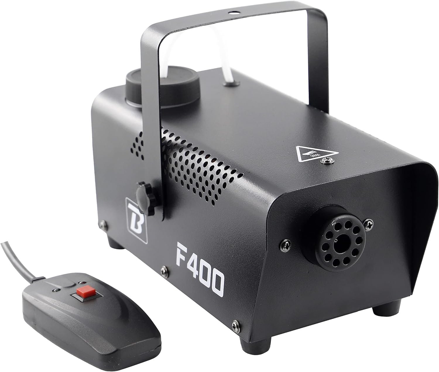 Machine à fumée F400 noir & BoomToneDJ Fog Fluid High Density 5L Liquide pour Machine à fumée