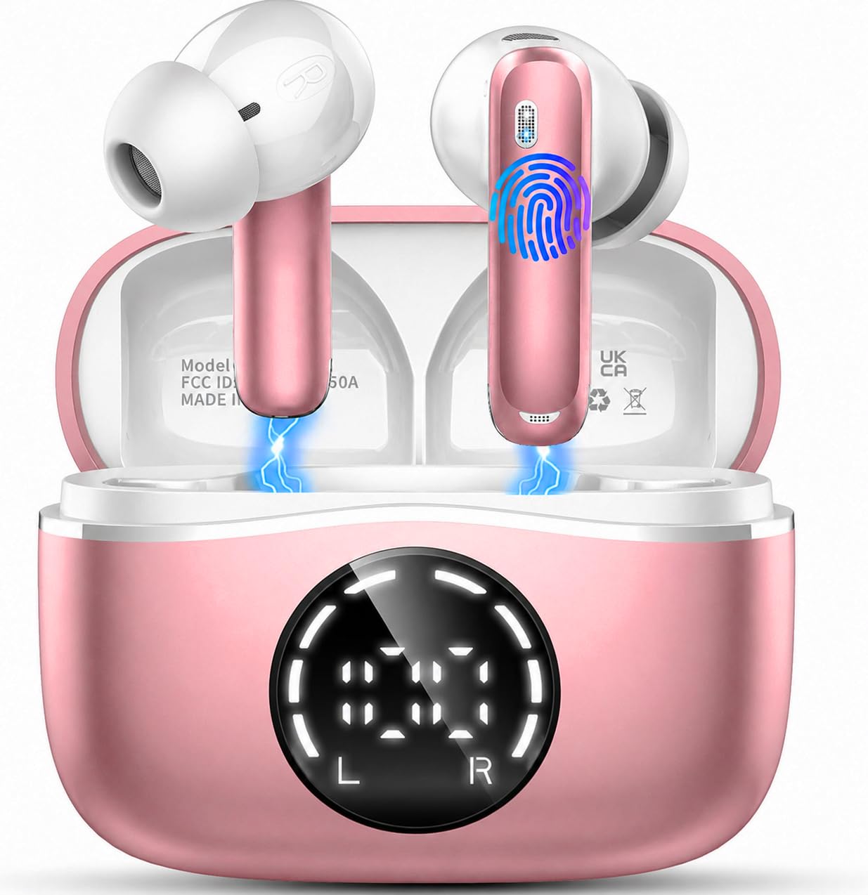 Auriculares Bluetooth Inalámbricos 5.4, Cascos HiFi y Conexión Automática