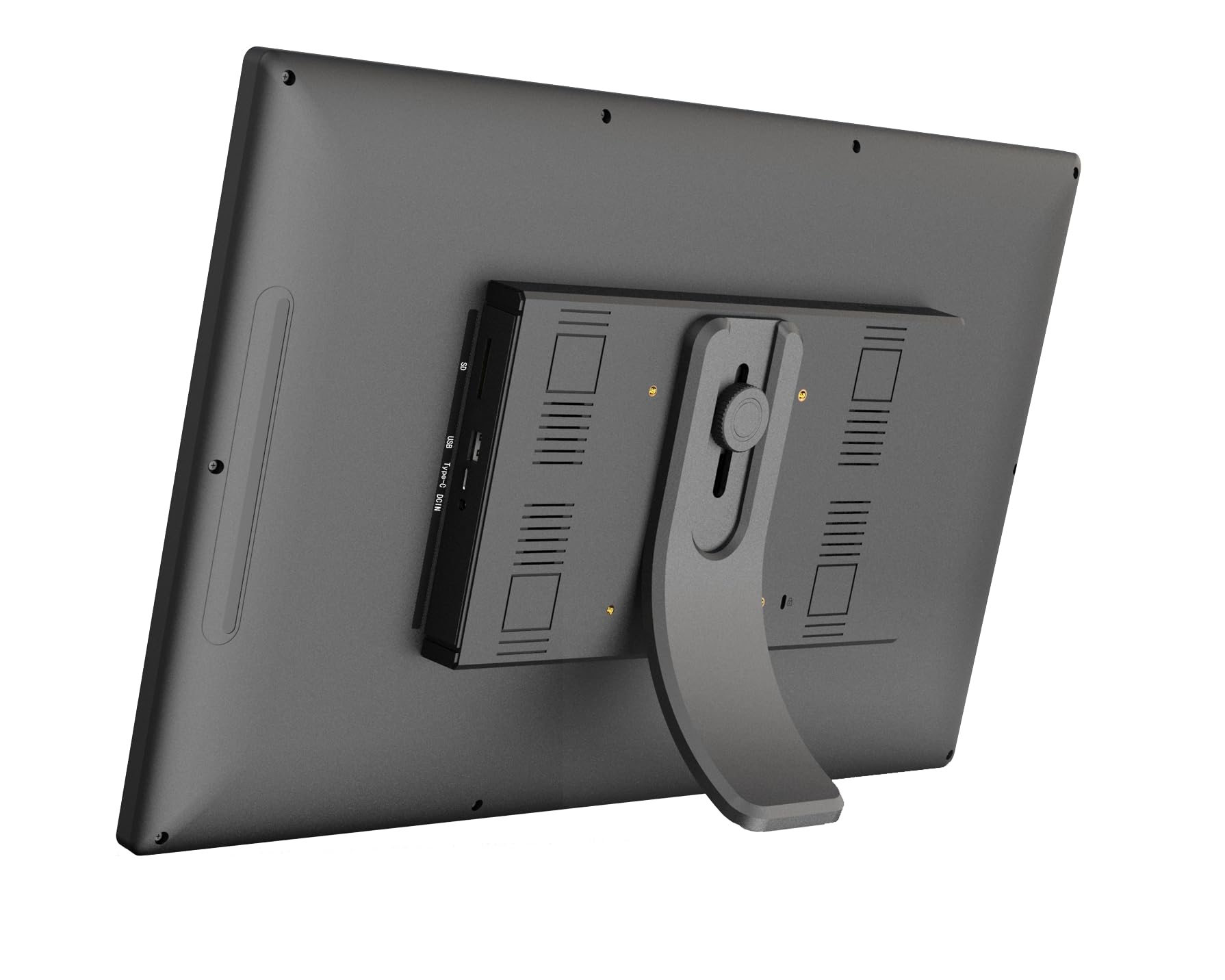 Cytem Digitaler Bilderrahmen 21.5 Zoll mit WLAN & Frameo App, 64GB Speicher, Bewegungssensor, automatische Bilddrehung, IPS Touchscreen 1920x1080, Schwarz