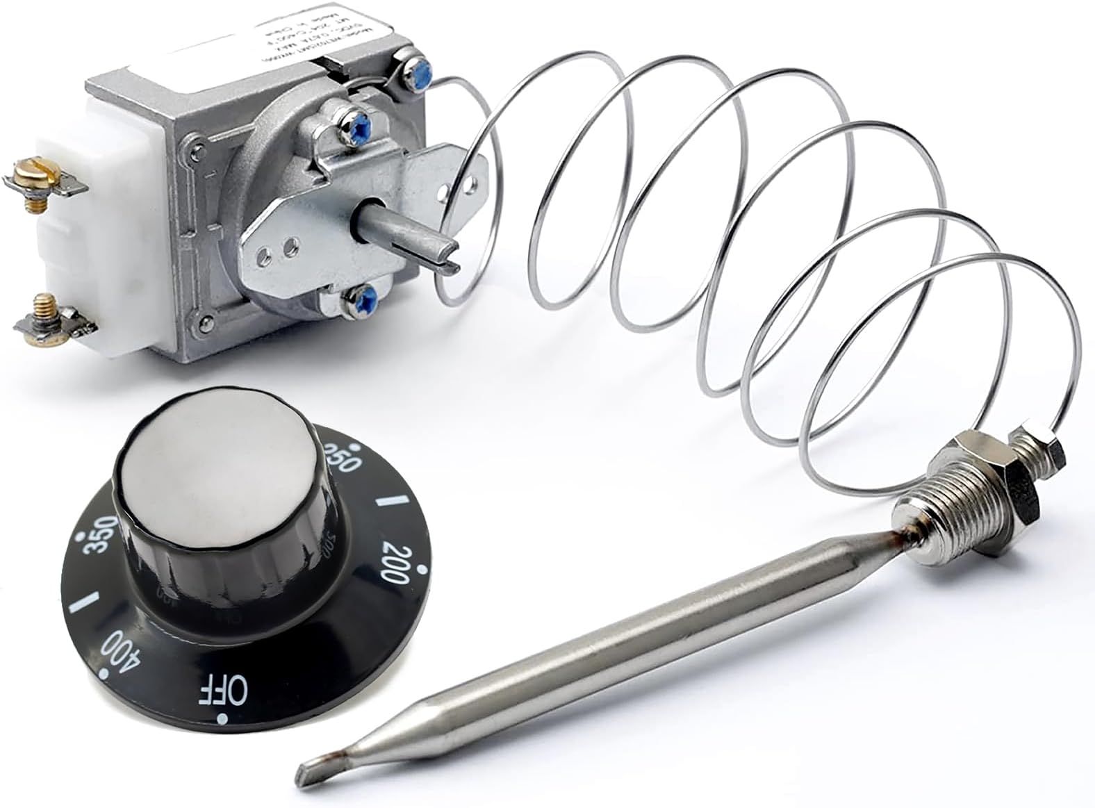 RX-1-36 Thermostat for Fryer 1/4" Mpt Stuff Box, 60125401 Compatible With Pitco and Royal Range 3113, Deep Fryer 200-400F