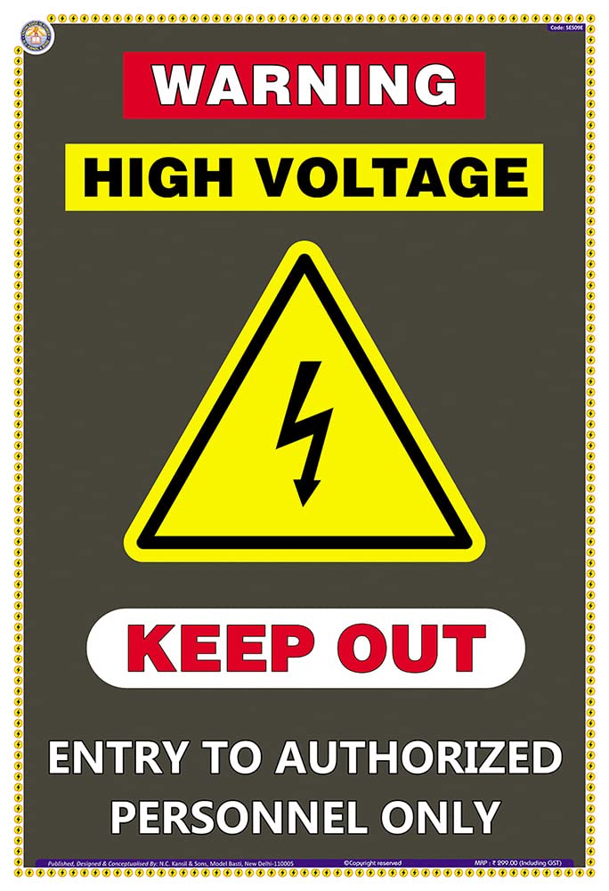 Buy SES09E TeachingNest Warning High Voltage Keep Out Entry