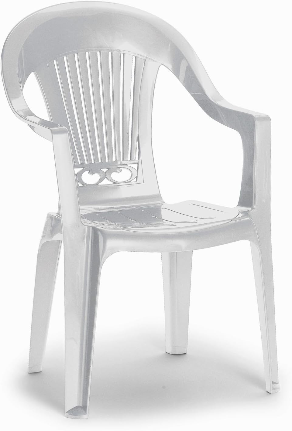 Scab Design Ribalto 4 Seater Resin Set White White Plastic Garden