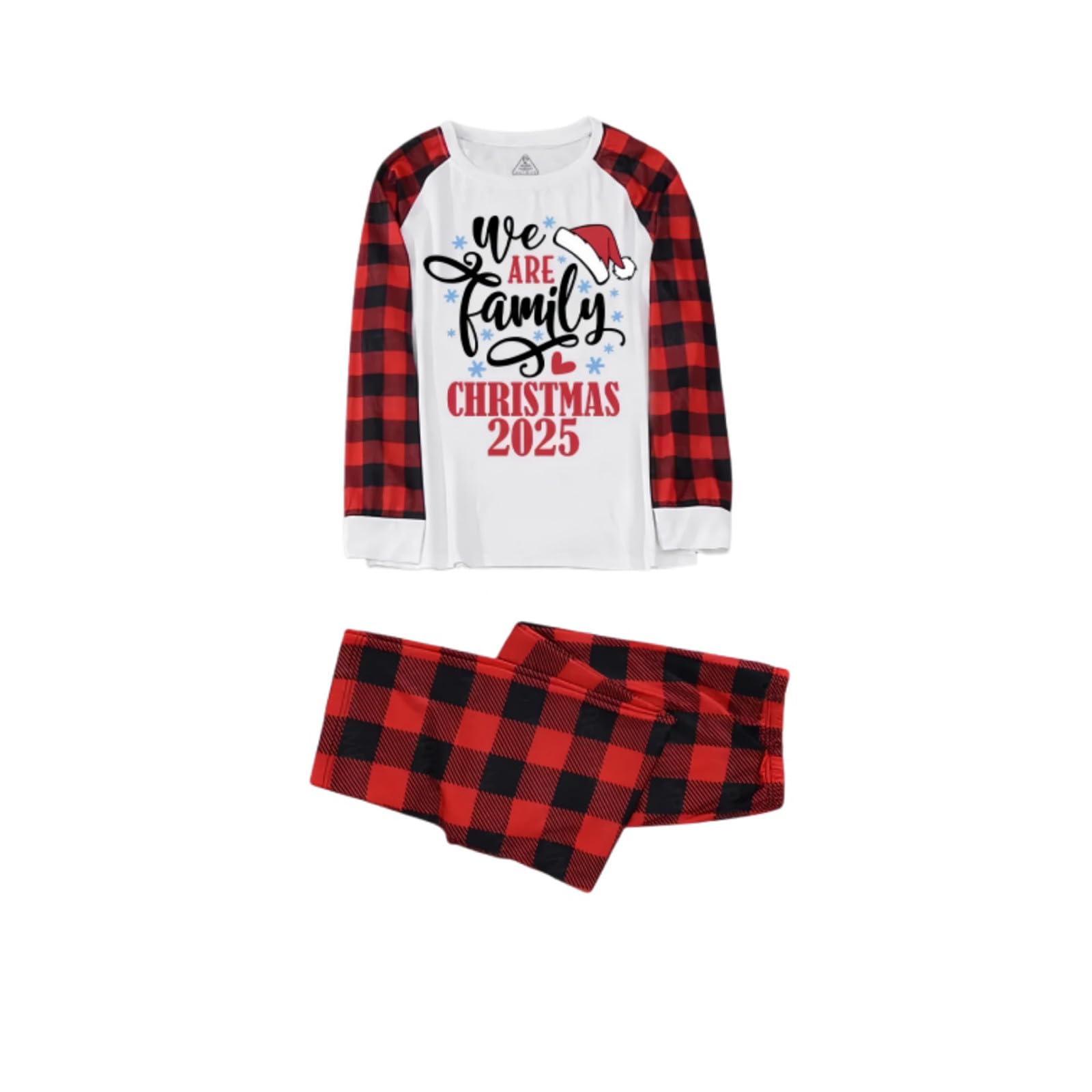 Conjunto de pijama genérico con estampado de Papá Noel para padres y niños, ropa de dormir cómoda y cálida