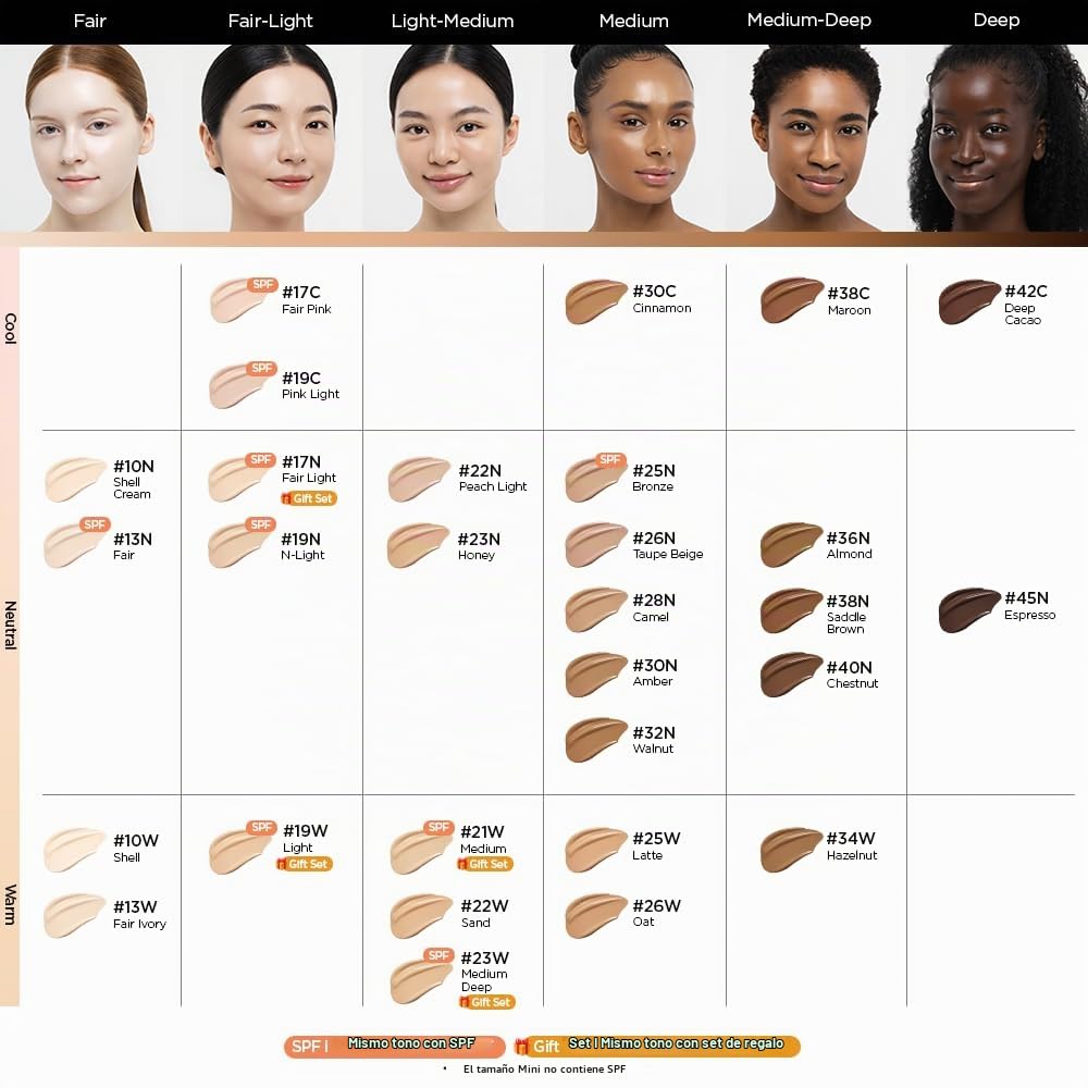 Jungsaemmool Piel Esencial Nuder Cojín Spf50 + Pa +++ Claro Sin Rifll Luz