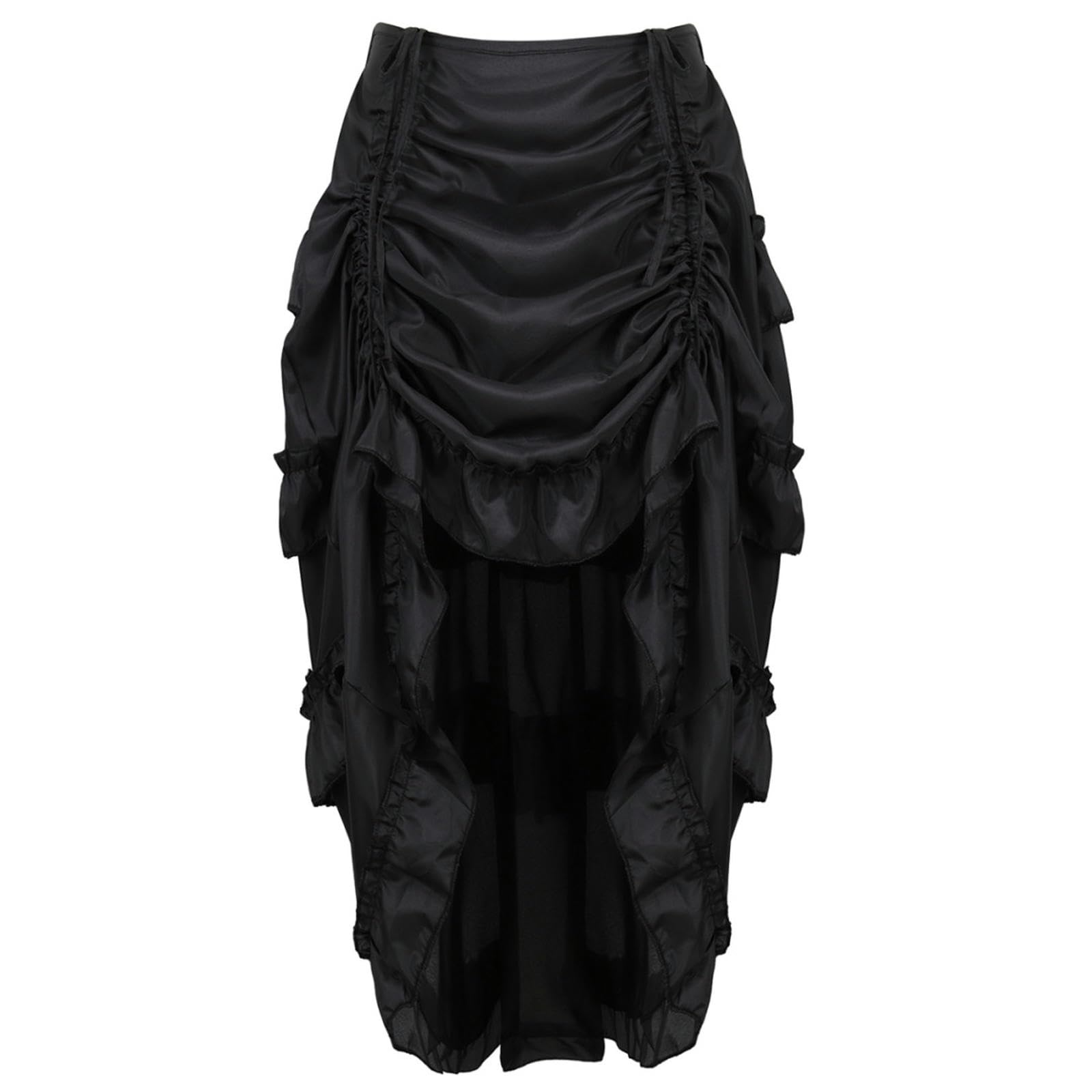 Gonna Corta dell'uniforme di Ruolo della Gonna Irregolare con Corsetto Palazzo - Bianca - S