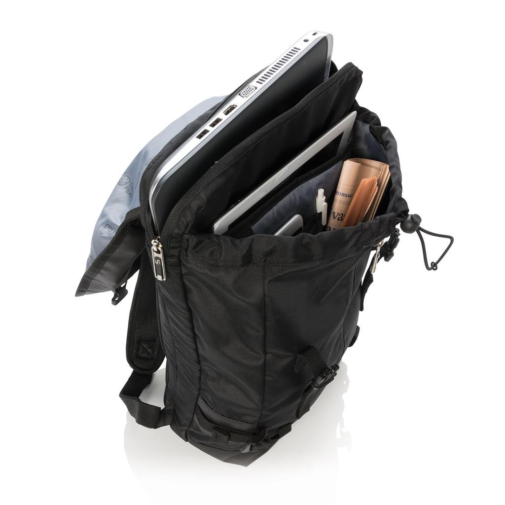 Swiss Peak Mochila Para Portátil 17” Deluxe Zaino Casual, 45 cm, 20 liters, Nero (Negro)