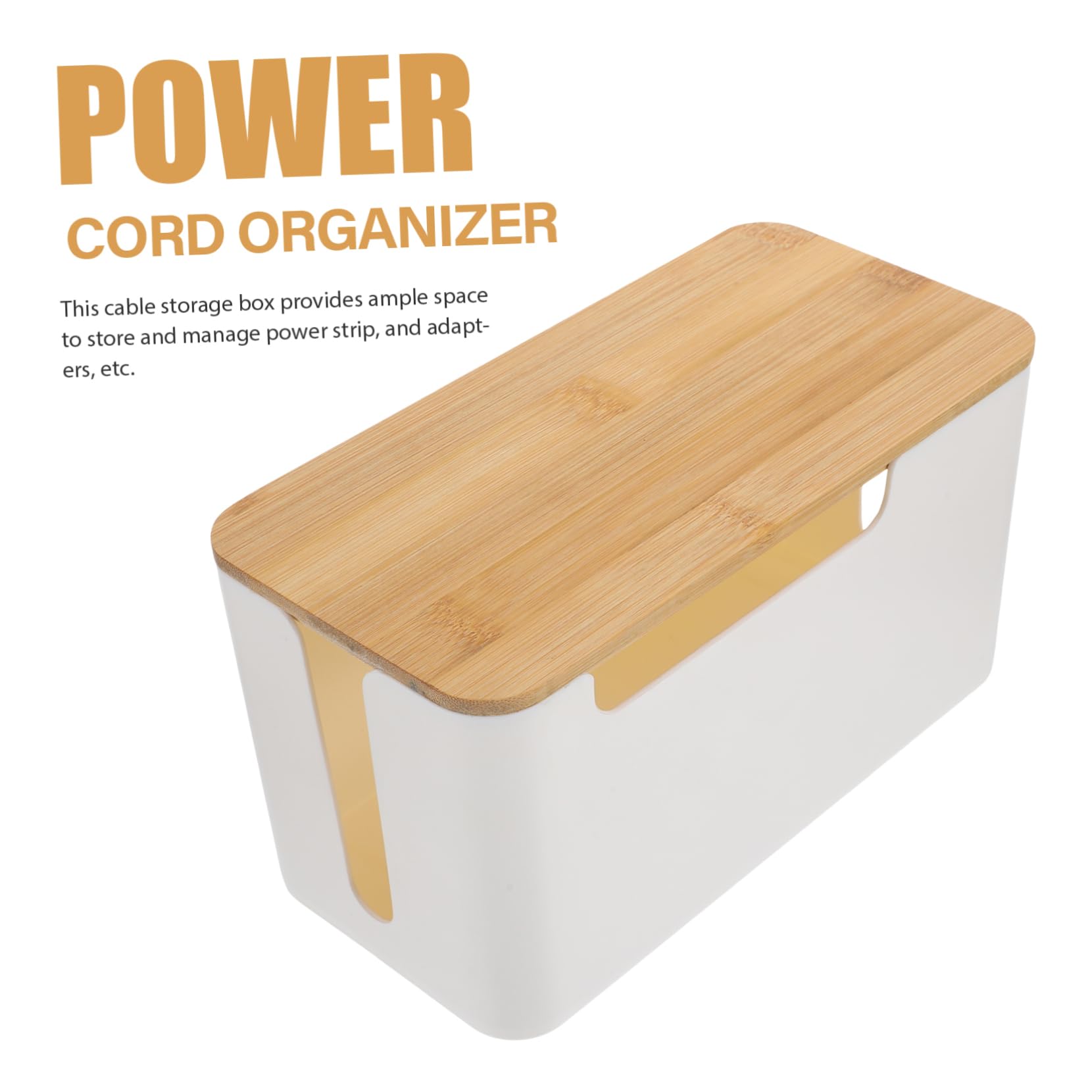 DOITOOL 2piezas Organizador De Cables Caja De Gestión Caja Organizadora Almacenamiento Compacto