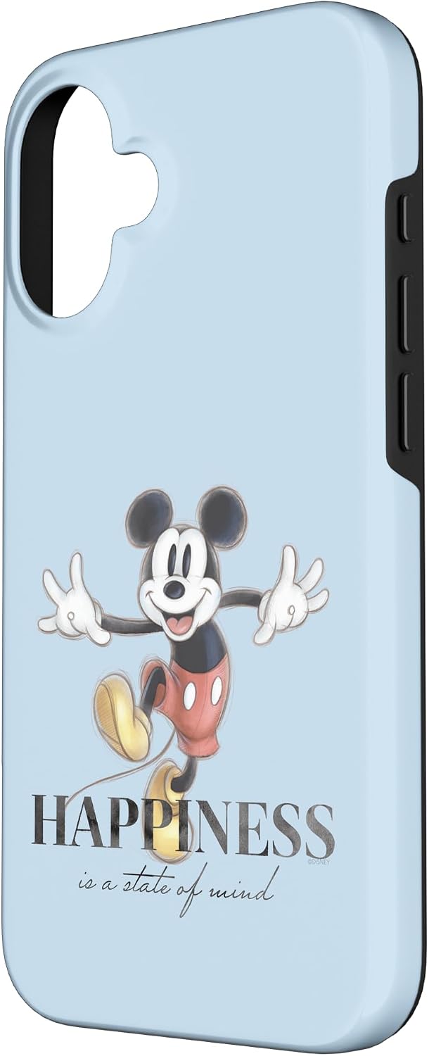 Disney 100 Anniversary Mickey Mouse D100 Quote Happiness Case for iPhone 16