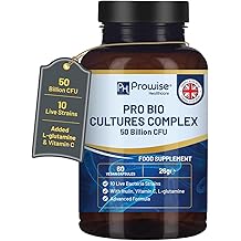 bio cultures complex probiotics and prebiotics - 50 billion cfu - 10 live bacterial strains - supplemented with inulin l-glutamine and vitamin c - 60 capsules