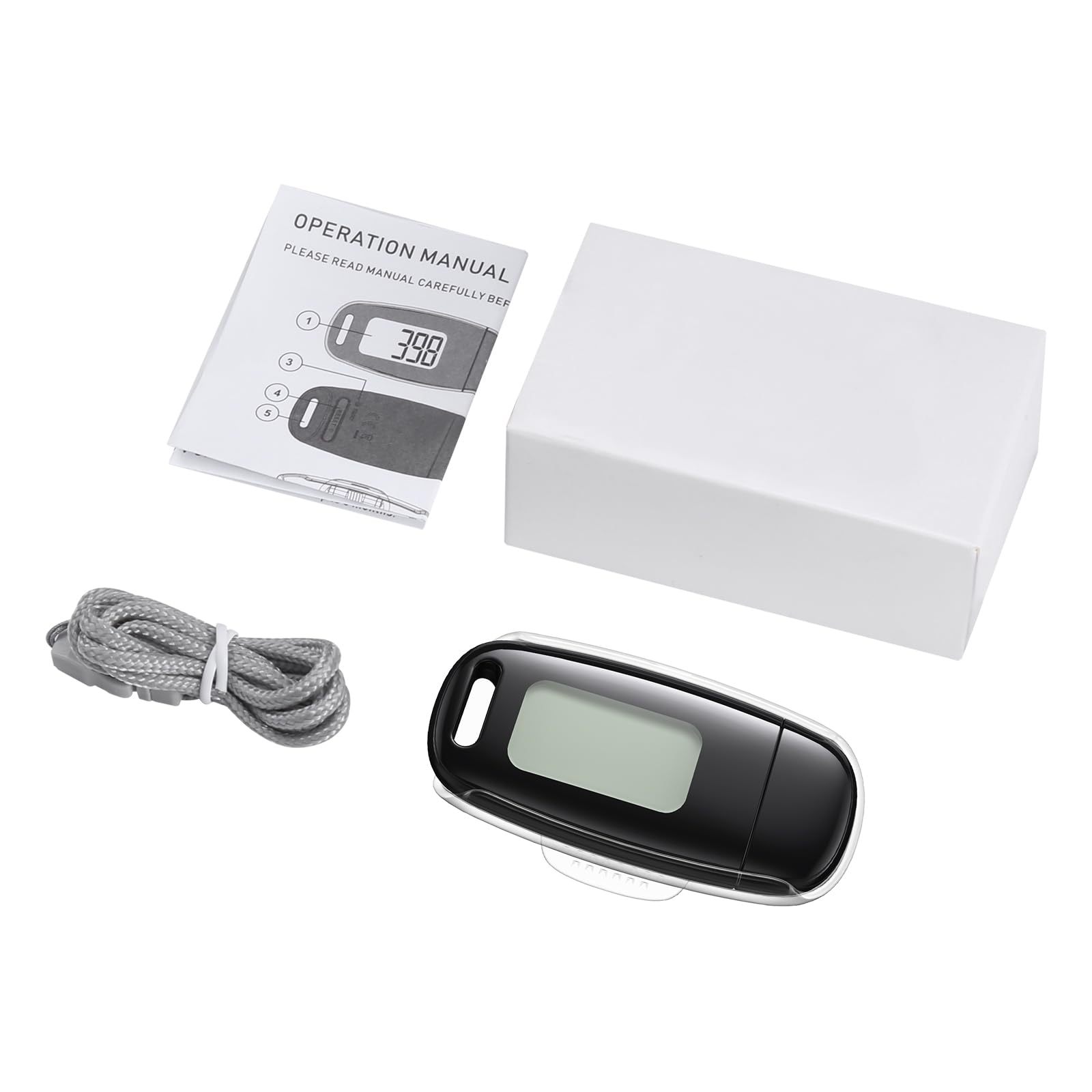 Podomètre 3D, Rechargeable par USB, podomètre pour la Marche, Grand écran, podomètre Simple sans Application, podomètre précis, Suivi des Pas