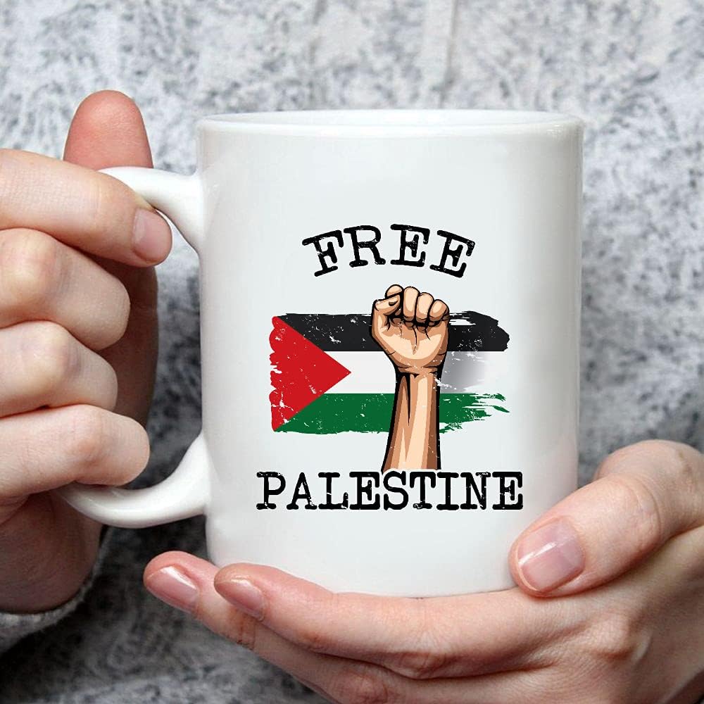 Gossby Free Palestine Flag 4CW Mug The Funny Coffee Mugs