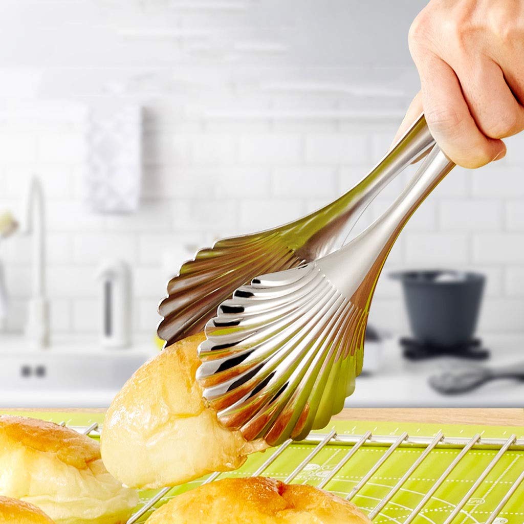 Pinze per griglia, 2 pezzi, pinze per bistecca, pinze da cucina in