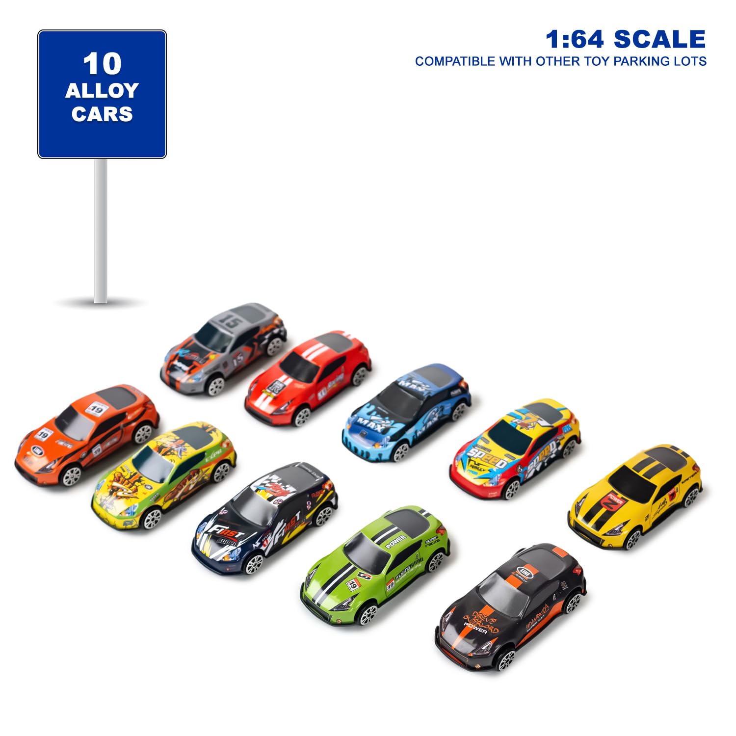 CELMAN Parcheggio a 6 piani con inseguimento, spazio per veicoli in scala 1:64, garage per bambini dai 3 4 5 6 7 8 anni in su, con auto giocattolo in metallo, ascensore