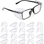 2 Paires Verres de sécurité Boucliers latéraux, Glissez sur les boucliers latéraux transparents pour les verres Lunette de protection des yeux, convient aux lunettes petites à moyennes Clip (2)