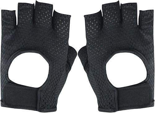 Guantes de fitness para hombres y mujeres, antideslizantes, de silicona, transpirables, guantes de entrenamiento para levantamiento de pesas y