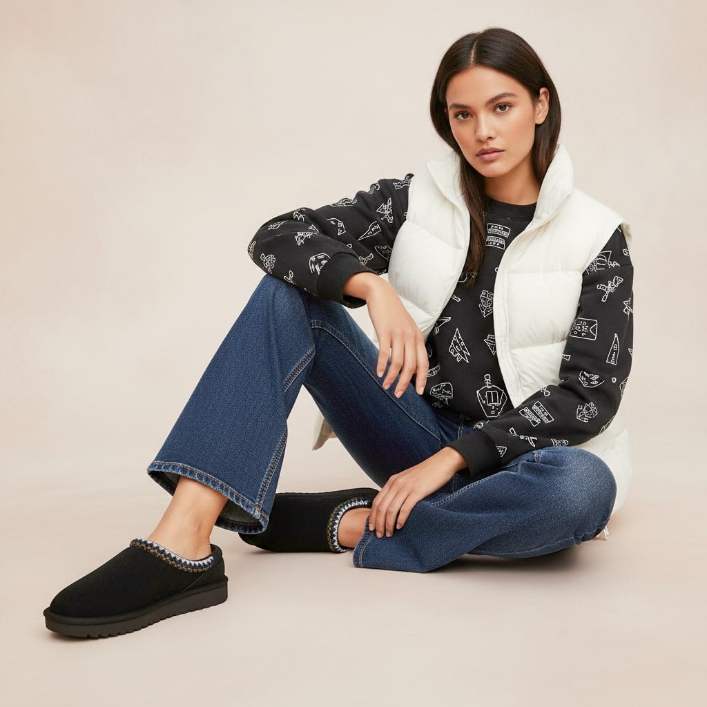 CUSHIONAIRE Keto Womens Slippers Slip-On Suede Mule Slipper - Cozy & Stylish, Memory Foam & Faux Fur Lining, Wide Widths Available - Image 5