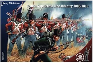 Perry Miniatures BH1 British Napoleonic Line Infantry 1808-15 28mm 40 Figures Hard Plastic by Perry Miniatures