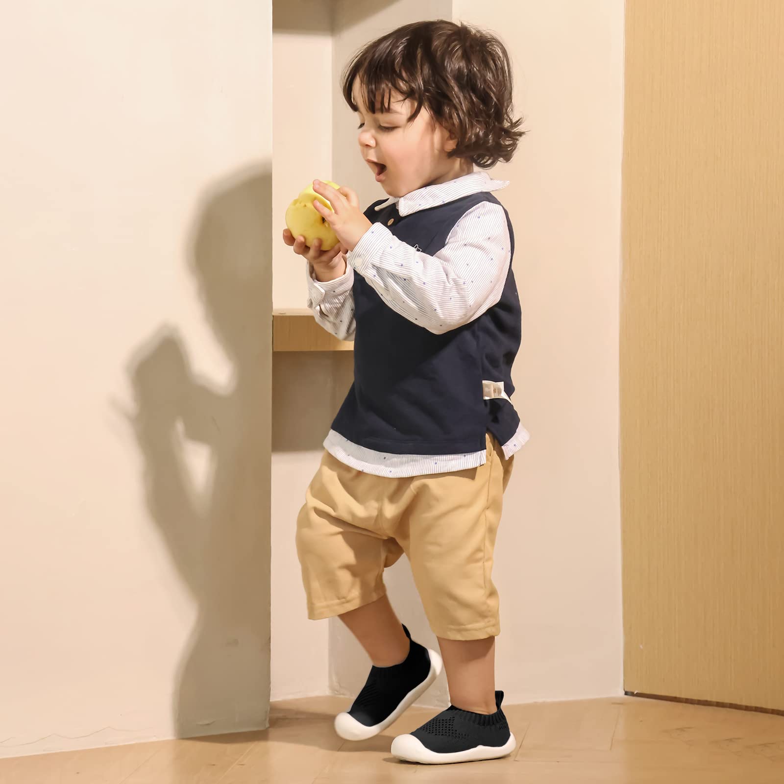 MK MATT KEELY Baby First Walking Shoes for Wide Feet Boys Girls Soft Mesh Breathable Sneakers for Toddler Infant — view 3