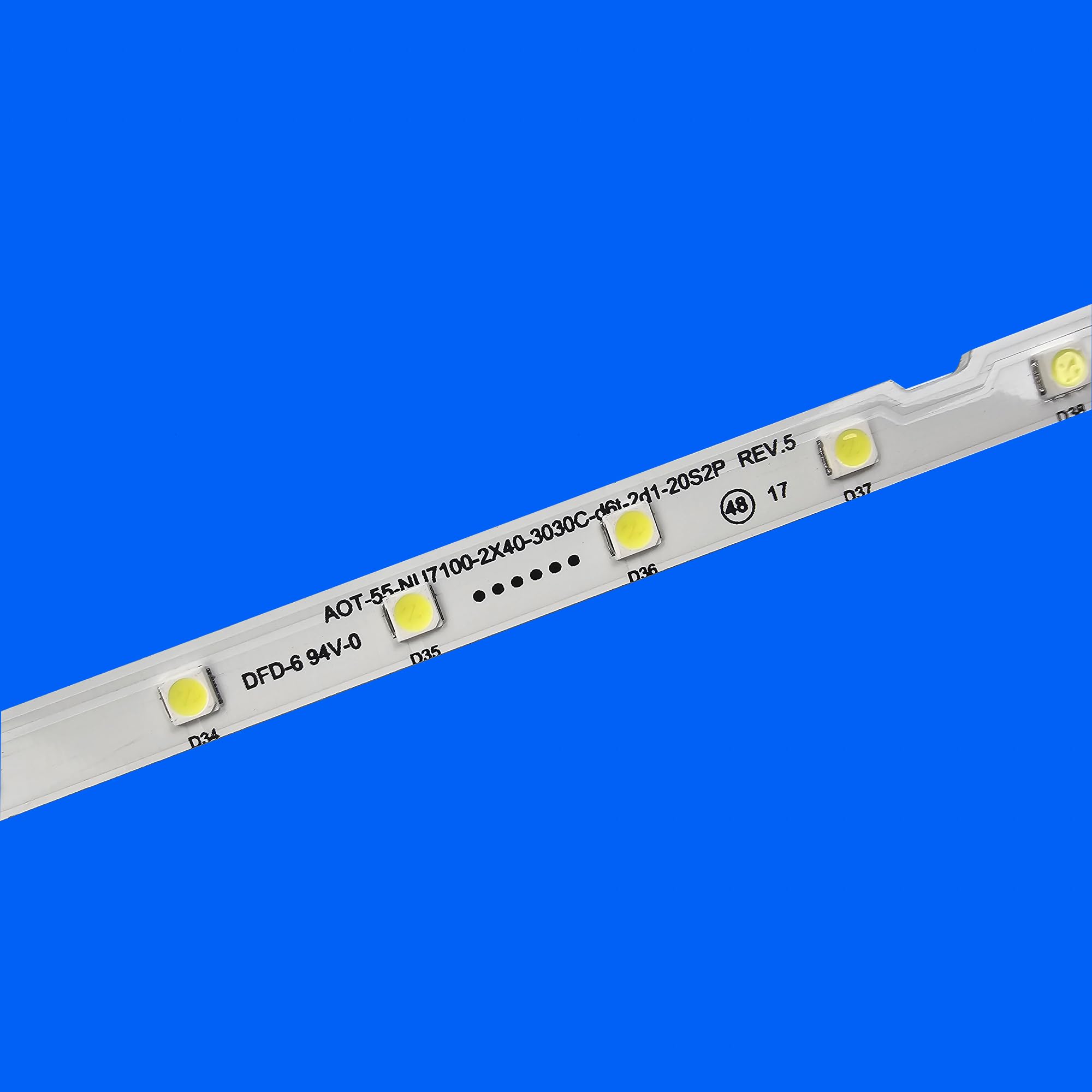Tira de retroiluminación LED Compatible Fit For UE55NU7405U, UE55NU7459U, UE55NU7650U, UE55NU7670S, UE55NU7670U, UE55RU7300W, UE55RU7400S, UE55RU7400U, UE55RU74