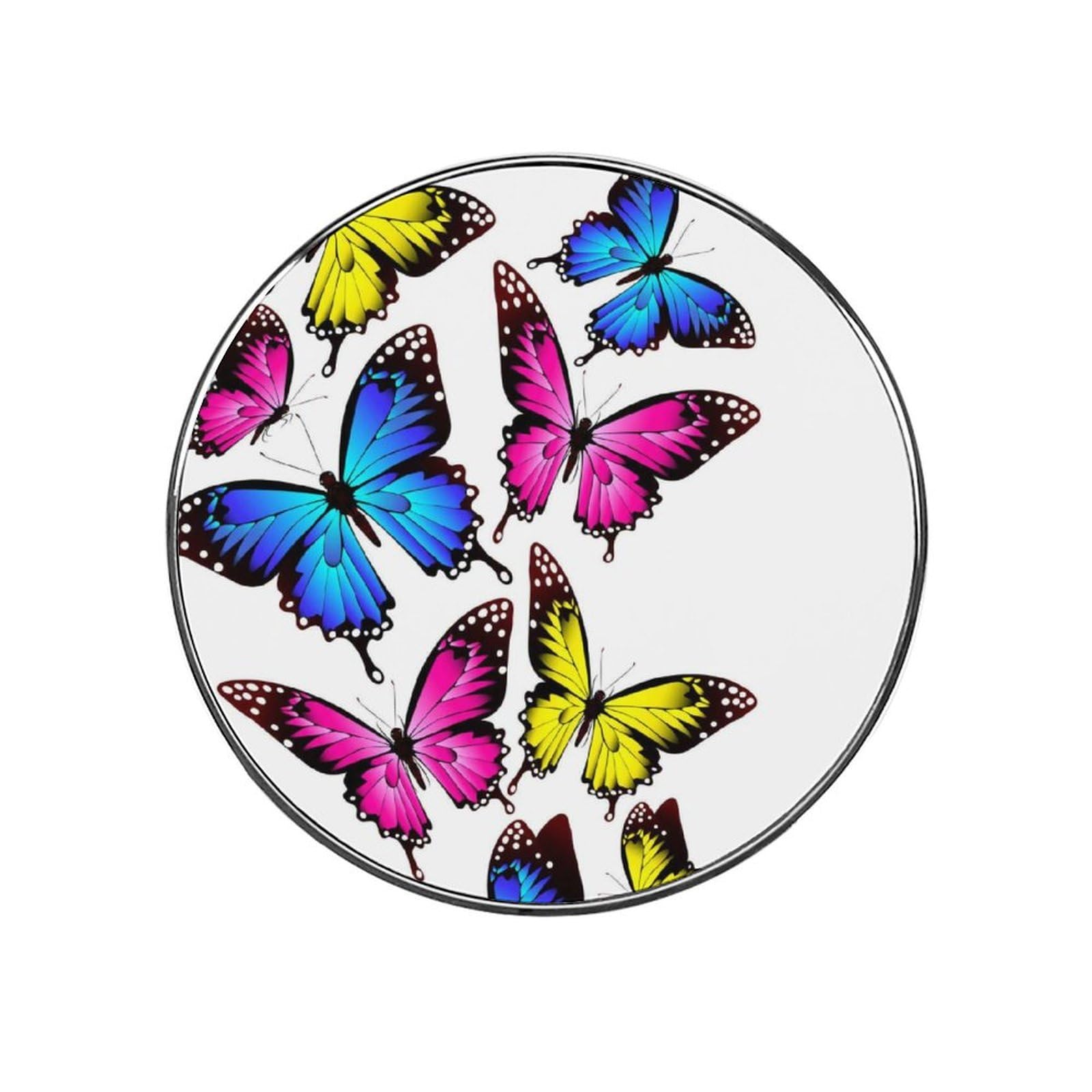 Color Butterfly Alloy Fridge Magnet For Office Cabinet Refrigerator Whiteboard Photo