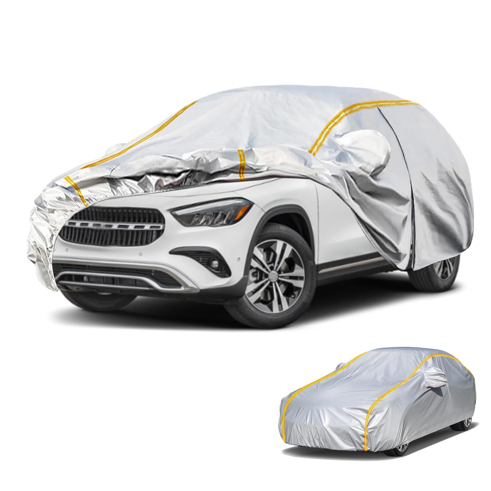 Copertura auto per Mercedes GLA(2013-22) telo copriauto da esterno,Copertura per auto impermeabile antivento antigraffio resistente ai raggi UV