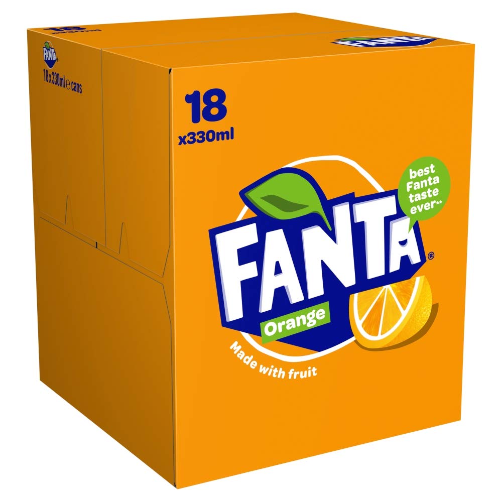 FantaOrange Cans, 18 x 330 ml