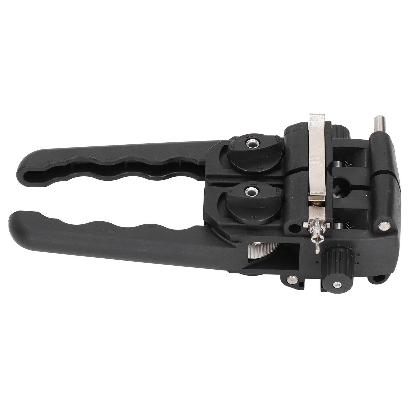Cocoarm Pelacables de Fibra óptica, Cuchillo Pelador de Cables de Plástico, Herramienta de Pelado Longitudinal y Transversal Ajustable de 2 Vías de 8 a 30 Mm para Técnicos e Instaladores de Cables