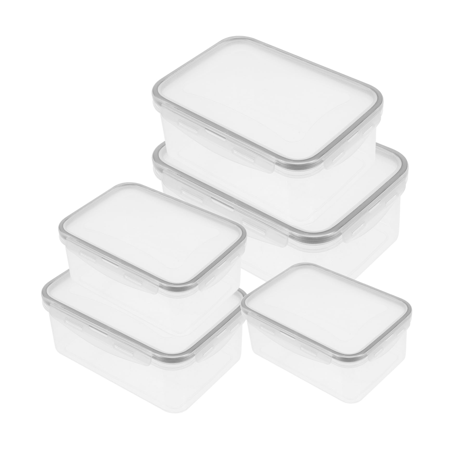PRETYZOOM 10 Piezas juego de verduras recipientes para aperitivos con tapas contenedor de almacenamiento de cocina refrigerador encargados del almacenamiento de alimentos cajas de verduras
