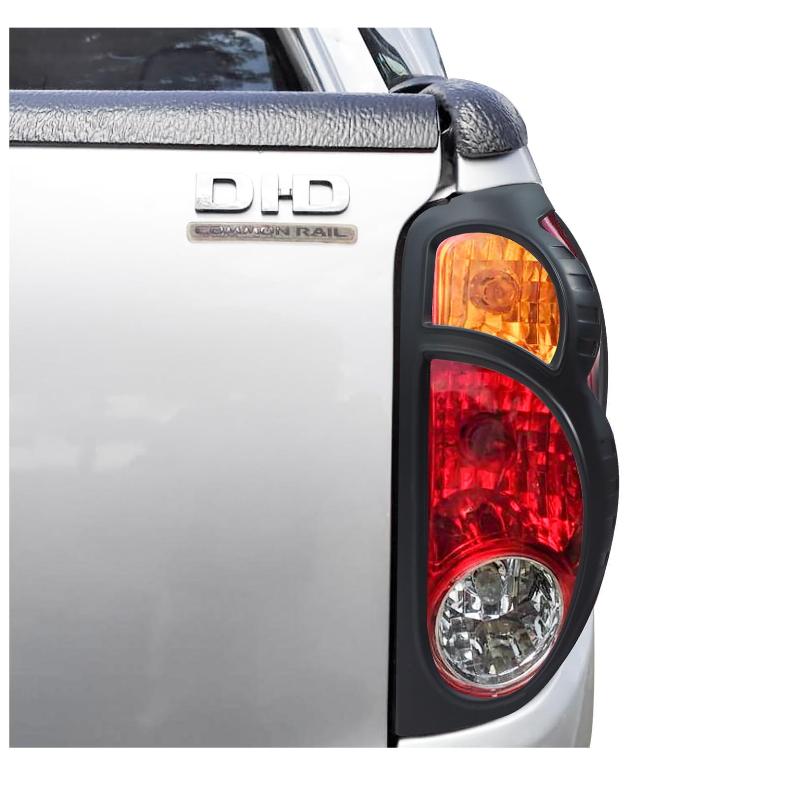 Copertura fanale posteriore per Mitsubishi L200 2006-2014, L200 Triton KA KB ABS, rivestimento di protezione posteriore nero opaco