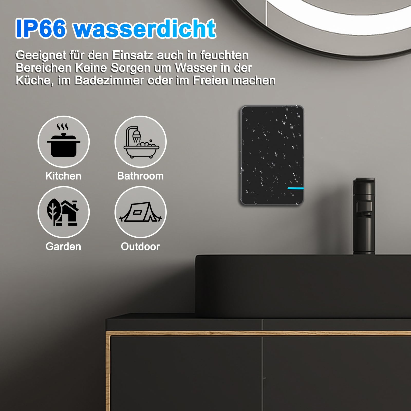 NineLeaf Funkschalter 230V Schwarz,lichtschalter funk ohne Verkabelung,400m Reichweite, Keine Interferenzen,Fernbedienung für Lampen,Deckenleuchten,Ventilatoren,3 schalter 3 Empfänger