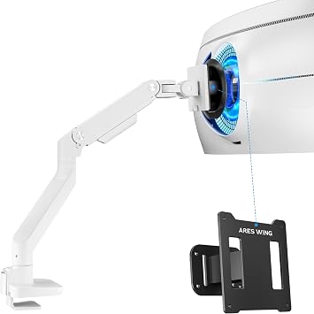 ARES WING Ultrawide Monitor Arm & VESA Adapter for Samsung Neo G9, G65B, G70A, G75T, G85NB, CRG9, CHG9, CHG90, and Odyssey G9 Monitors