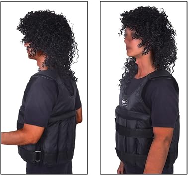 110LB Weighted Vests Workout Vests, Adjustable Body Weight Vest with Reflective Stripe Running Vest for Men Women Strength Training, Training Workout, Jogging, Walking