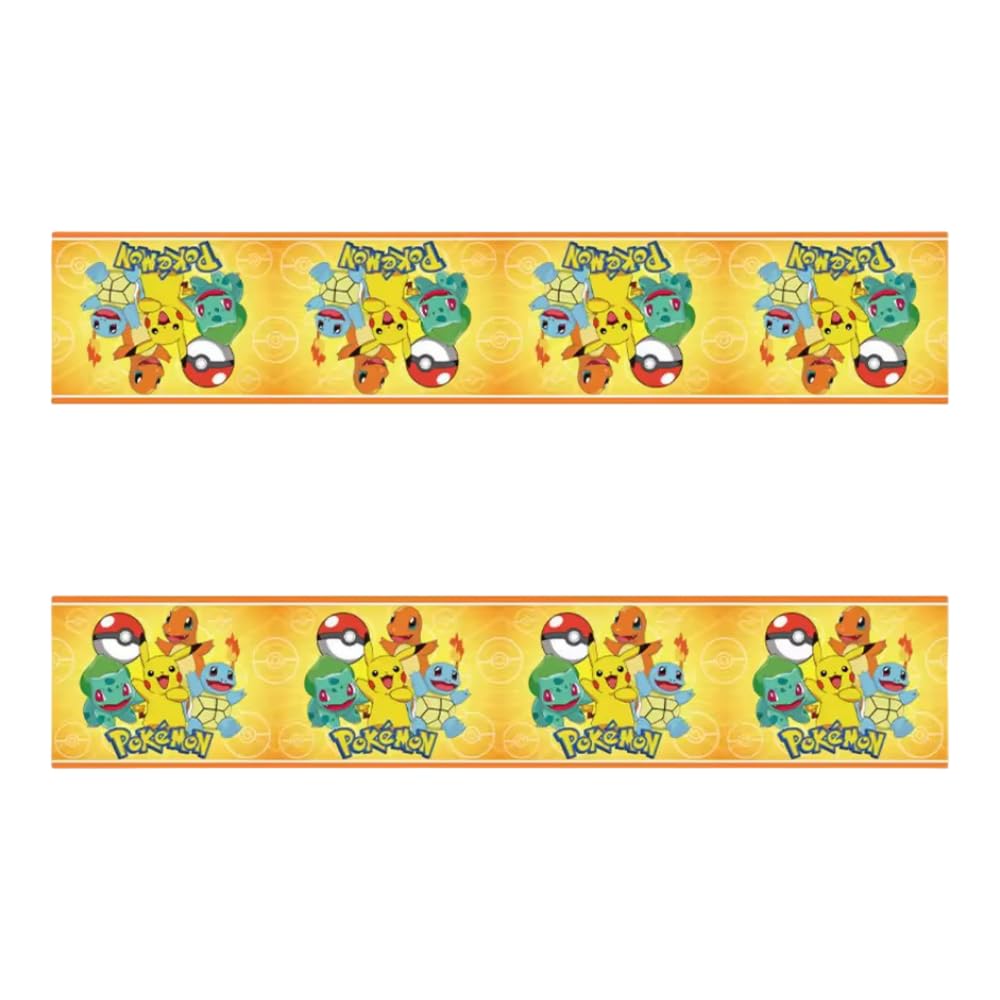 Pokémon Party Supplies | Party Table Cover (Tablecloth) | Pokemon (Yellow) | 1 Piece