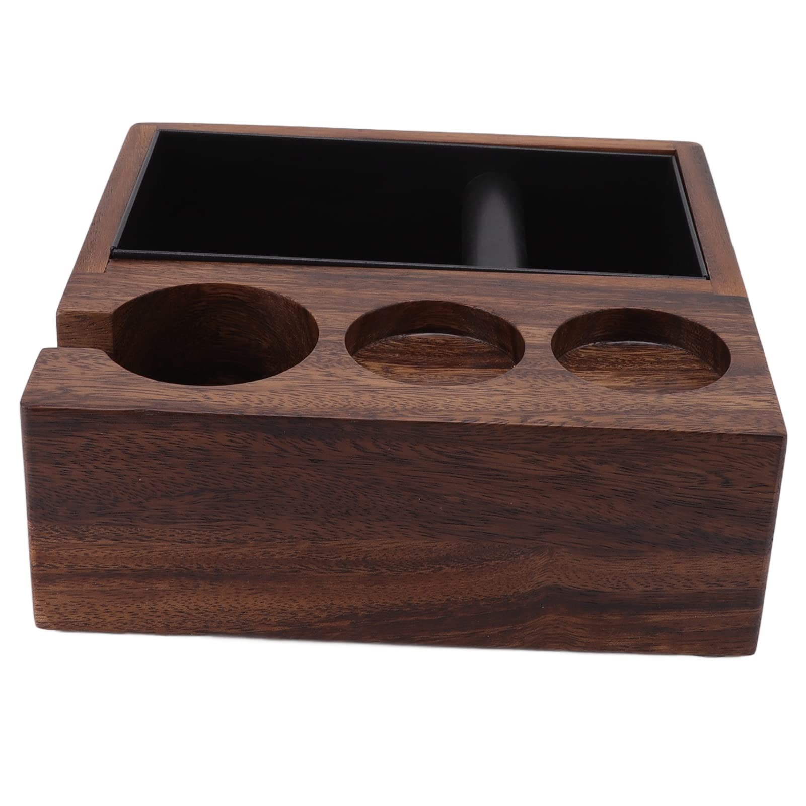 Kaffeefilter-Manipulationshalter aus Holz, Siebträgerständer, Espresso-Tampingstation, Halter, mit Rutschfester Unterseite für Tamper, Verteiler und Heimküchen-Cafémaschine