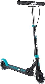 Globber – Flow Element Junior Lights – Patinete Plegable de 2 Ruedas con Freno