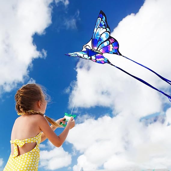 Simxkai Butterfly Kite for Kids & Adults, Easy to Fly Big Kite for Beginners
