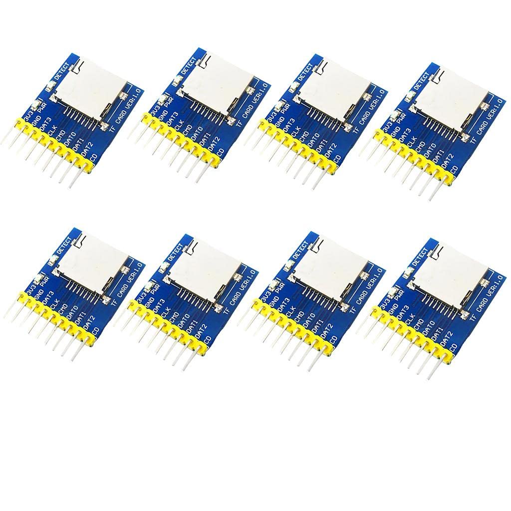 8Pieces Micro SD Card Module Memory Shield Slot Socket Reader for Arduino-picture-11