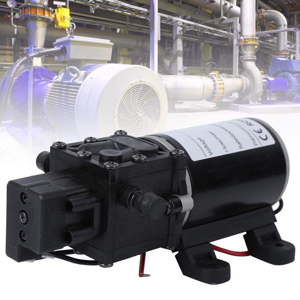 DC12V 18V Intelligent Diaphragm Pump 1.2mpa Right Water Drain Freshwater Pump High Pressure Self Priming Automatic Shower Booster Pump(18V Motor