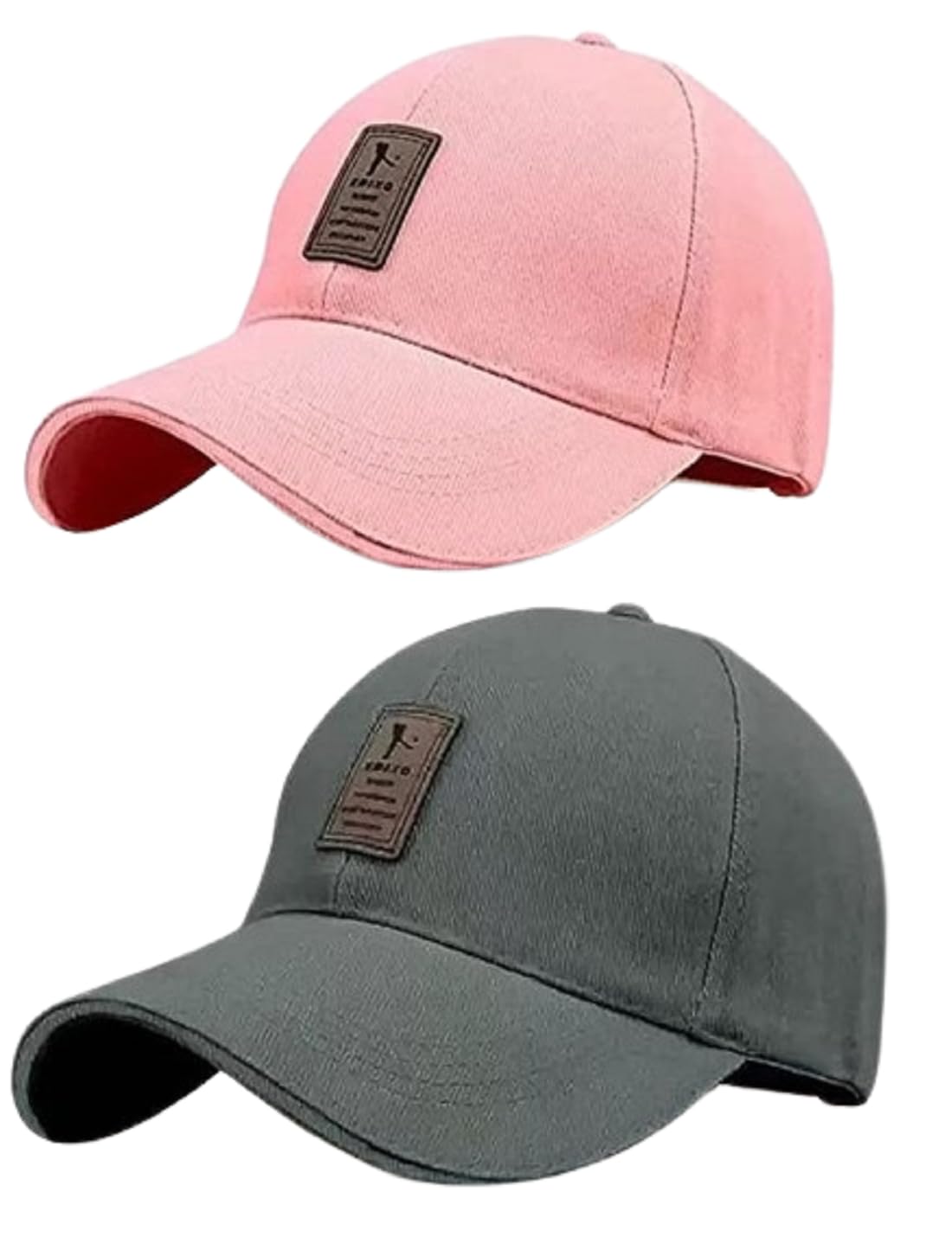 Soft Cotton Adjustable Unisex Cap Quick Drying Sun Hat Protection for Men and Women (Freesize) Baseball Caps (Pack of 2)-image-48